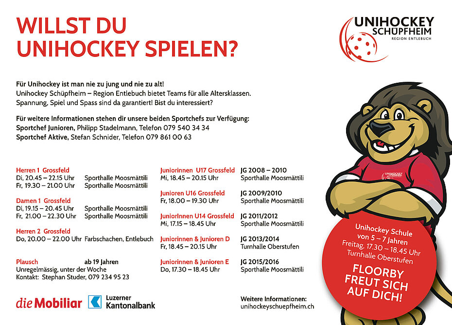 Willst du Unihockey spielen?